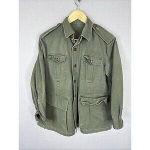 Vintage Canadian Army 1949 Pattern Bush Jacket Womens M Cotton Drill